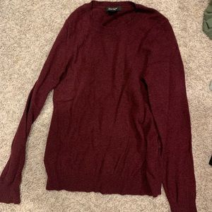 100% cashmere sweater maroon women